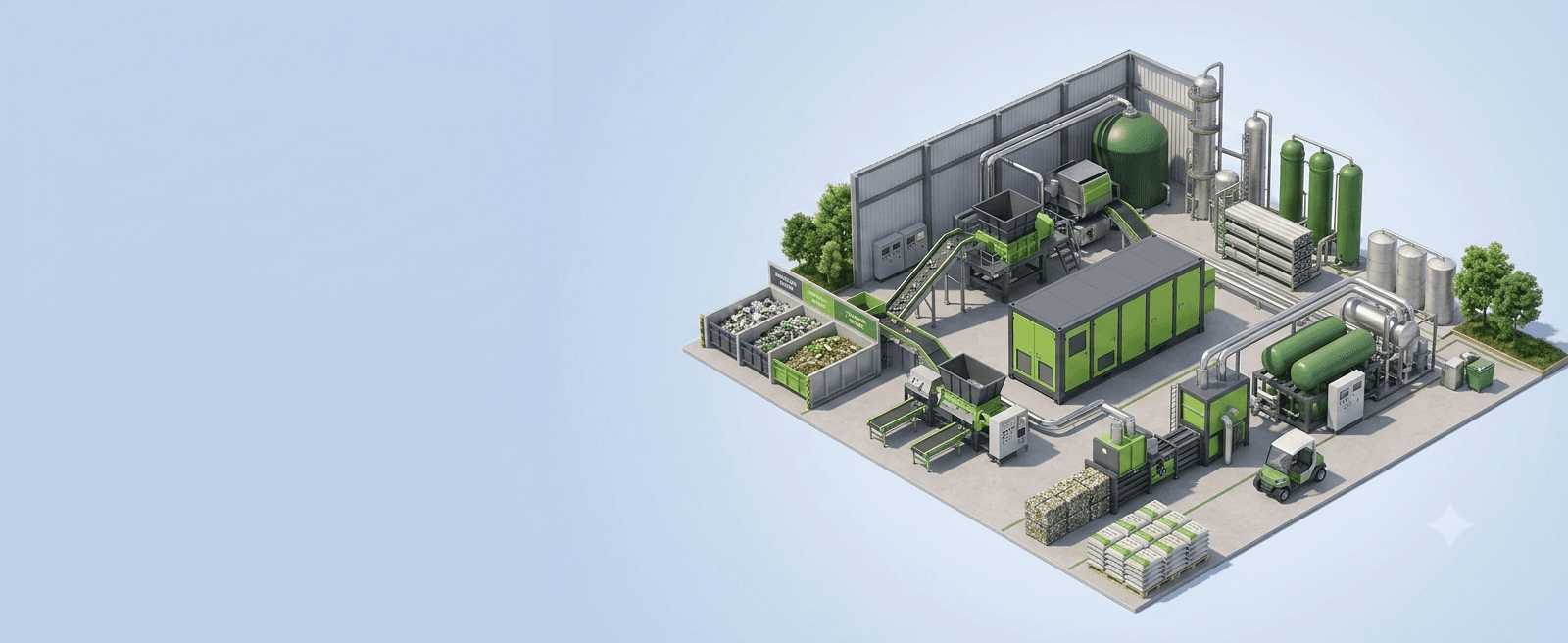 Zero waste processing facility